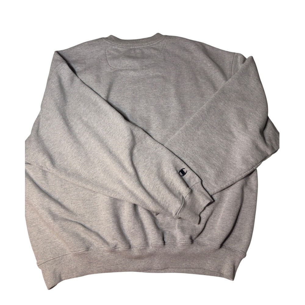 Champion UNC Tar Heels Crewneck Sweatshirt Gray Embroidered Logo XXL - Picture 3 of 11